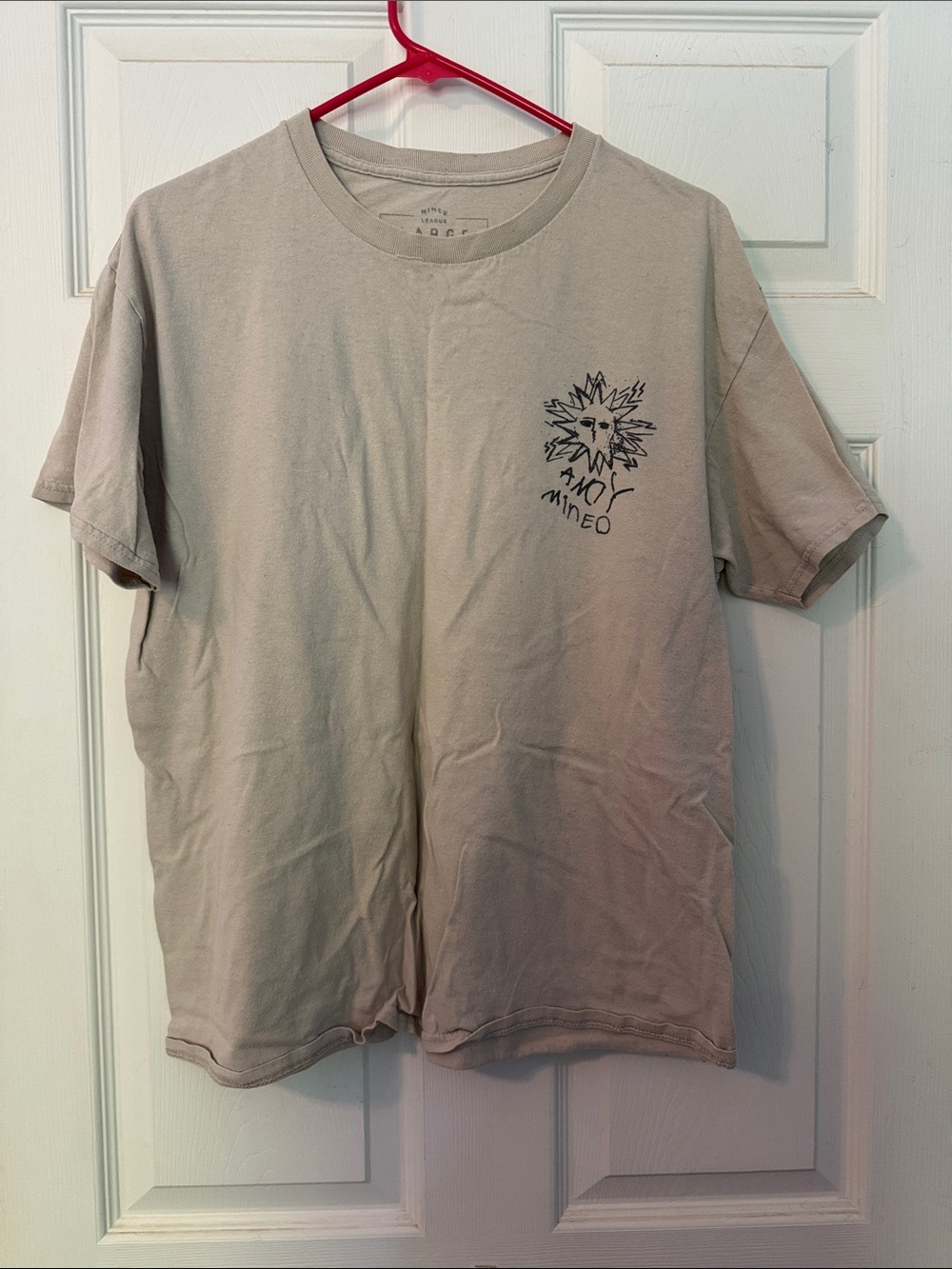 Andy Mineo Neverland II Crew Neck Graphic Tee in Light Beige